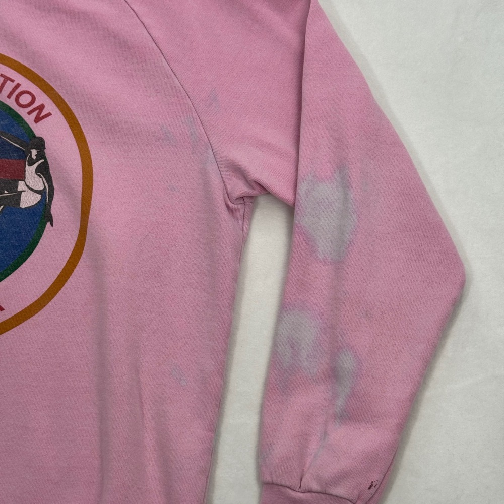 Aviator Nation Crewneck Sweatshirt Womens L Pink Pullover Venice Beach Surfer - Picture 4 of 8